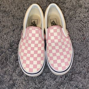 Pink Checkered Vans
